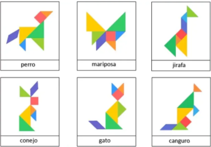 cómo hacer animales con tangram