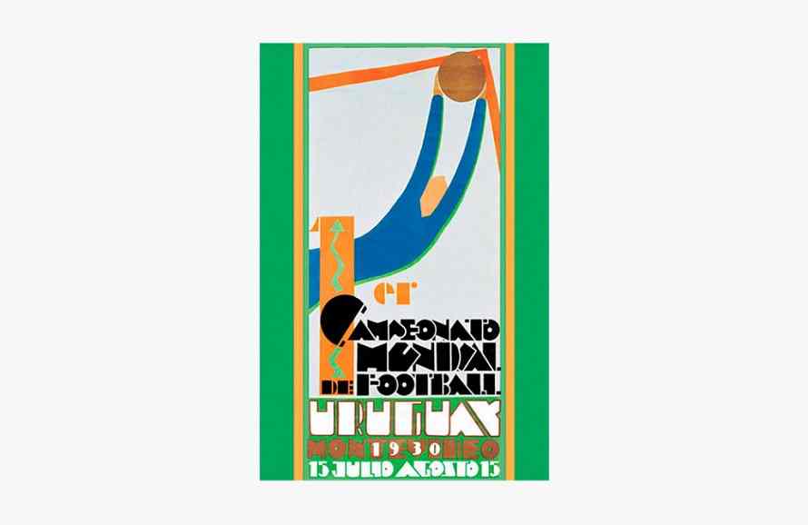 cartel Mundial de fútbol Uruguay 1930